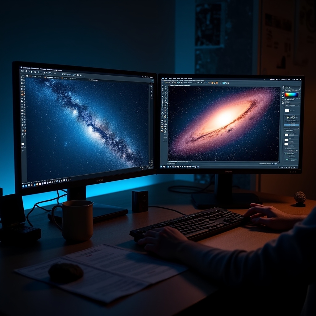 Bildbearbeitung von Astrofotos mit Siril-Software